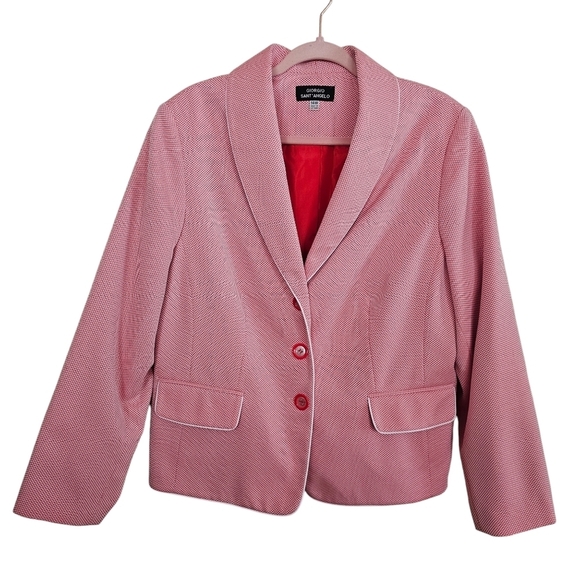 NWOT Vintage Set Giorgio Sant' Angelo Blazor Skirt Business Light Academia - Picture 6 of 10